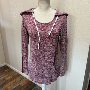 Chance or Fate Burgundy Knit Hoodie - Size Medium
